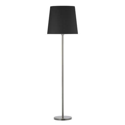 Brumberg Leuchten Stehleuchte nickel matt mit Stoffschirm 58160520