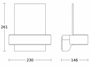 Steinel Sensor-LED-Außenleuchte 146 x 230 x 261 mm L 820 SC ANT 3000K