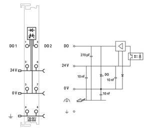 WAGO GmbH & Co. KG 2-Kanal-Digitalausgang DC 24 V,0,5 A,lgr 750-501/000-800