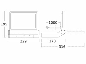 Steinel LED-Strahler ohne Sensor 3000 K XLED ONE 3000K