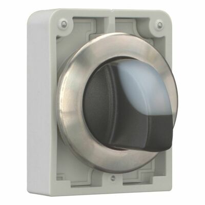 Eaton Leuchtwahltaste RMQ-Titan rastend Knebelgriff M30I-FWRLK3-W