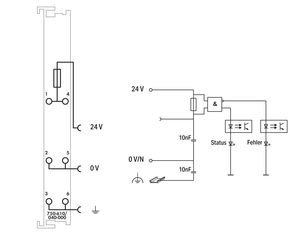 WAGO GmbH & Co. KG Potentialeinspeisung DC24V dunkelgrau 750-610/040-000