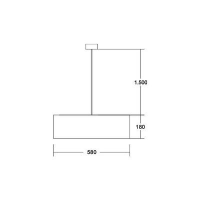 Brumberg Leuchten Pendelleuchte nickel matt mit Schirm 58266520