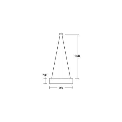Brumberg Leuchten Pendelleuchte chrom mit Schirm 58268282