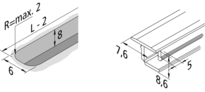 Hera 50er Set LED-Einfräsprofil 2,95m 61500033872