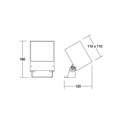 Brumberg Leuchten LED-Bodenstrahler IP65, graphit 60112103