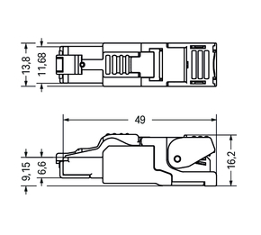 WAGO GmbH & Co. KG ETHERNET-Stecker RJ-45 Cat. 6A 750-977/000-011