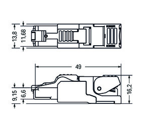 WAGO GmbH & Co. KG PROFINET-Stecker RJ-45 Cat. 6A 750-977/000-013