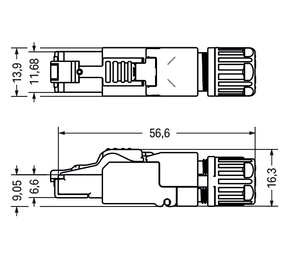 WAGO GmbH & Co. KG ETHERNET-Stecker RJ-45 Cat. 6A 750-978/000-011