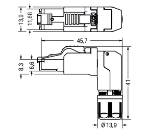 WAGO GmbH & Co. KG ETHERNET-Stecker RJ-45 Cat. 6A 750-979/000-011