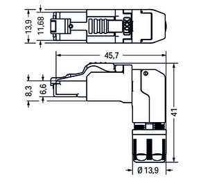 WAGO GmbH & Co. KG ETHERNET-Stecker RJ-45 Cat. 6A 750-979/000-022