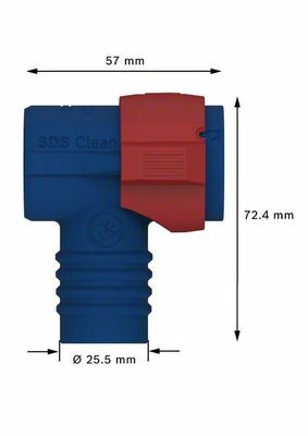 Bosch Power Tools SDS-Clean Saugadaper Connector SDS-Plus 2608901621