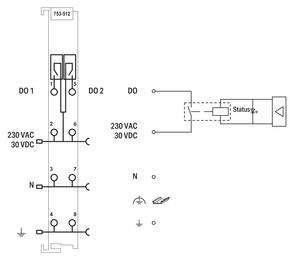 WAGO GmbH & Co. KG 2-Kanal-Relaisausgang AC 250 V,2,0 A,lgr 753-512