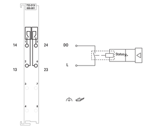 WAGO GmbH & Co. KG 2-Kanal-Digitalausgang AC 250 V,2,0 A 753-513/000-001
