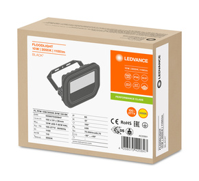 Ledvance LED-Fluter 3000K schwarz FLPFM10W3000KSYM100B