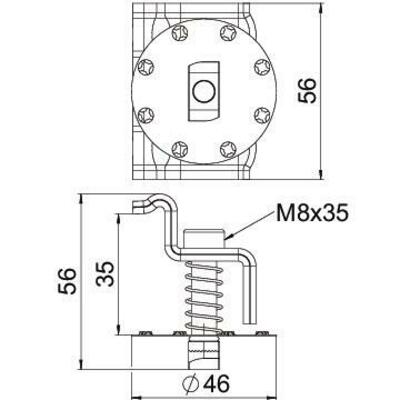 OBO Bettermann Vertr Endklemme mit Feder für PV-Montagesystem KLE F 35 A2