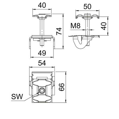 OBO Bettermann Vertr Zwischenklemme für Freiflächensyste KLZ 3040 A2