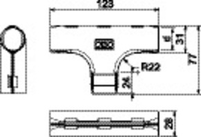 OBO Bettermann Vertr Quick-Pipe-T-Stück 3000 TMS M25 LGR