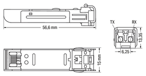 WAGO GmbH & Co. KG SFP Module 1000BASE,ZX 80km,silberfarben 852-1280