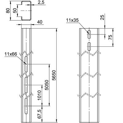 OBO Bettermann Vertr Trägerprofil f. Freiflächensystem TP 1000 FT