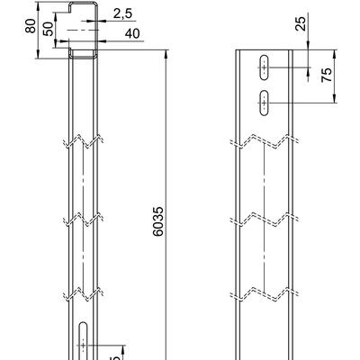 OBO Bettermann Vertr Trägerprofil f. Freiflächensystem TP 1310 FT