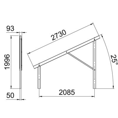 OBO Bettermann Vertr Vormontierter Träger für Freiflächensyste VT 25S FT