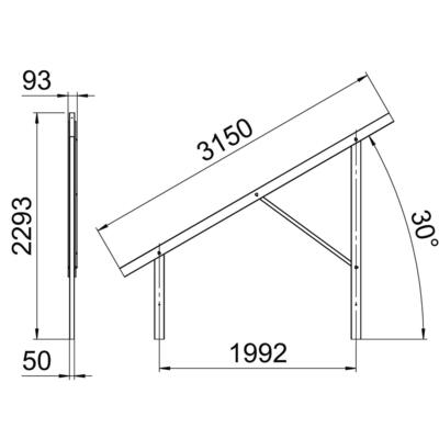 OBO Bettermann Vertr Vormontierter Träger für Freiflächensyste VT 30M FT