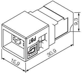 Weidmüller Buchseneinsatz LWL LC Multi Mode IE-BI-LCD-MM-C