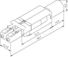 Weidmüller Steckereinsatz LWL LC Multi Mode IE-PI-2LC-MM