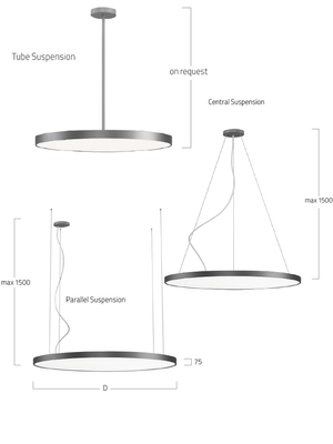 Lightnet LED-Pendelleuchte 3000K, d/i BP1OSE-830M-D600-U