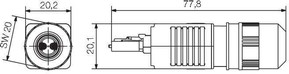 Weidmüller LWL LC Set Singlemode LC Duplex SM IE-PS-V04P-2LC-SM