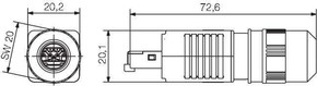 Weidmüller RJ45 Set m.Crimpanschluss Stecker IE-PS-V04P-RJ45-TH