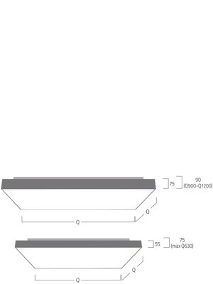 Lightnet LED-Anbauleuchte 4000K, d/i CX2OEE-840M-Q430