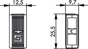 Telegärtner Verbindungsklammer gelb 100000883