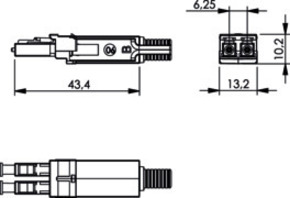 Telegärtner STX LC-D Steckereinsatz SM 100021188