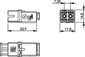 Telegärtner STX SC-RJ/2SC Kupplung MM 100021200