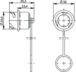 Telegärtner STX V1 Steckerschutzkappe 100022769