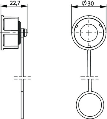 Telegärtner STX V1 Flanschschutzkappe 100022773