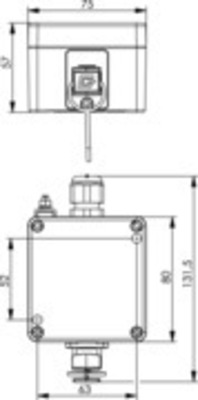 Telegärtner STX V4 Einfachanschlußdose AP, IP67 100022780