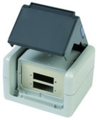 Telegärtner Anschlussdose IP44 AP für 2xSC-D Kupplung 100022788