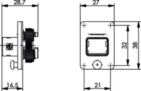 Telegärtner STX V4 Flansch 100022893