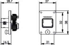 Telegärtner STX V4 Flansch 100022893