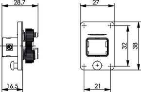 Telegärtner STX V4 Flansch 100022893