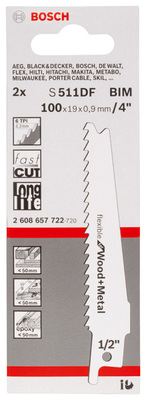 Bosch Power Tools Flexible for Wood and Metal, 2er-Pack 2608657722