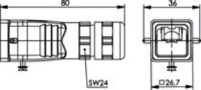 Telegärtner STX V5 Steckergehäuse Metall 100022897