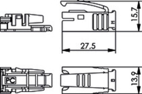 Telegärtner STX Knickschutztülle gn 100022904