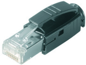 Telegärtner STX IP20 RJ45-Stecker AWG24-27 Cat6, schwarz 100007451