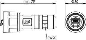 Telegärtner STX V1 RJ45-Steckerset AWG24-27 Cat.6 M 100007455