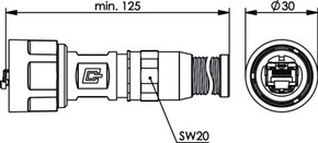Telegärtner STX V1 RJ45-Steckerset AWG24-27 Cat.6 M 100007456
