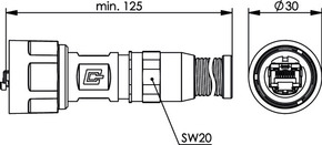 Telegärtner STX V1 RJ45-Steckerset AWG24-27 Cat.6 M 100007456